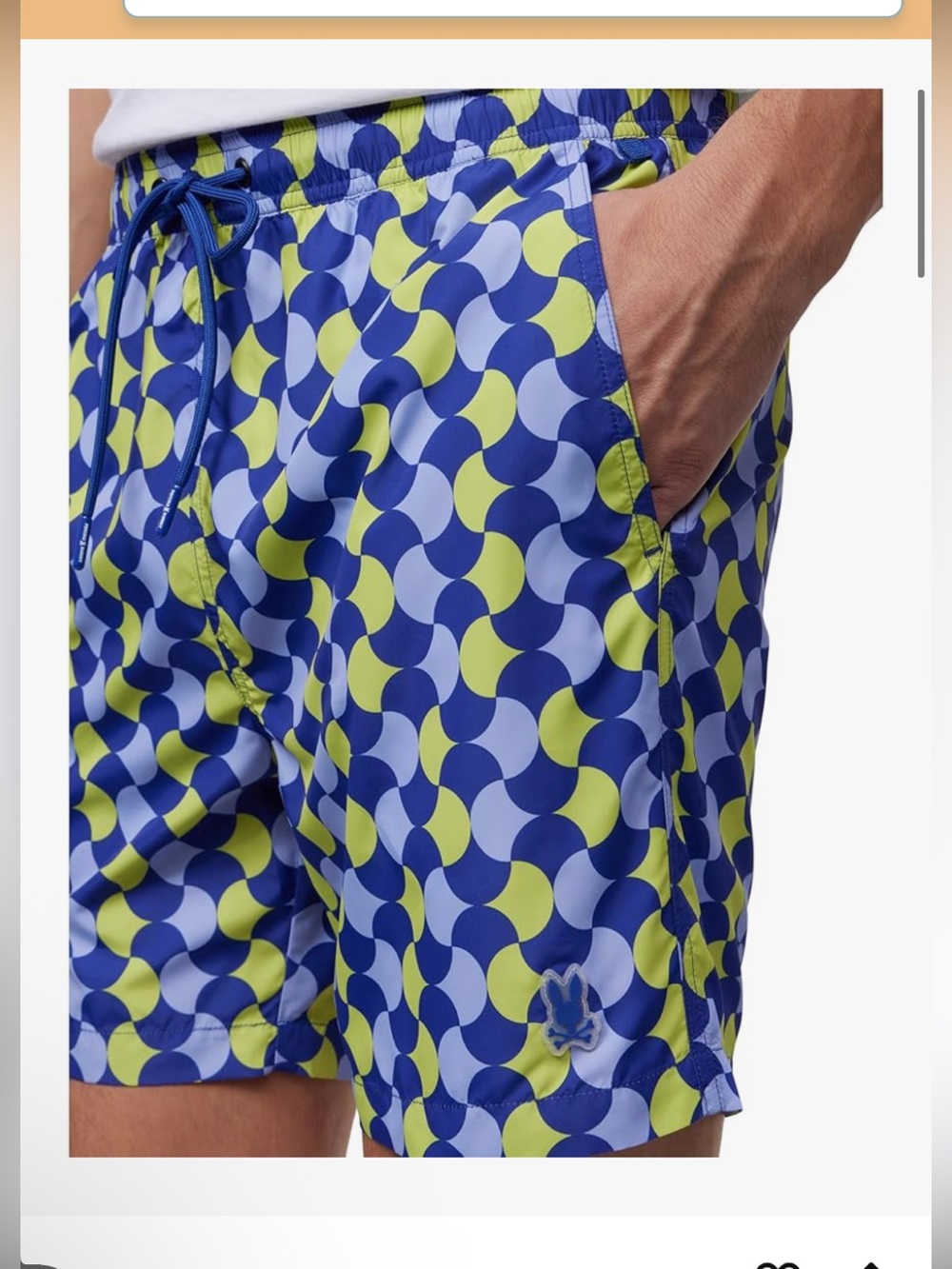 Boys Psycho Bunny Swim trunks- like new